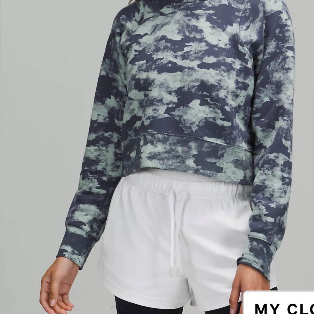 lululemon athletica Black and Gray Patterned Hoodie